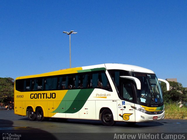 Empresa Gontijo de Transportes 19190 na cidade de Montes Claros, Minas Gerais, Brasil, por Andrew Campos. Número da foto: #4173636.