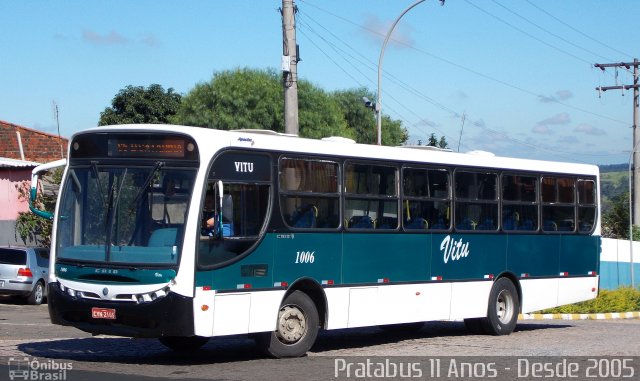 VITU - Viação Itu 1006 na cidade de Itu, São Paulo, Brasil, por Cristiano Soares da Silva. ID da foto: 4175643.