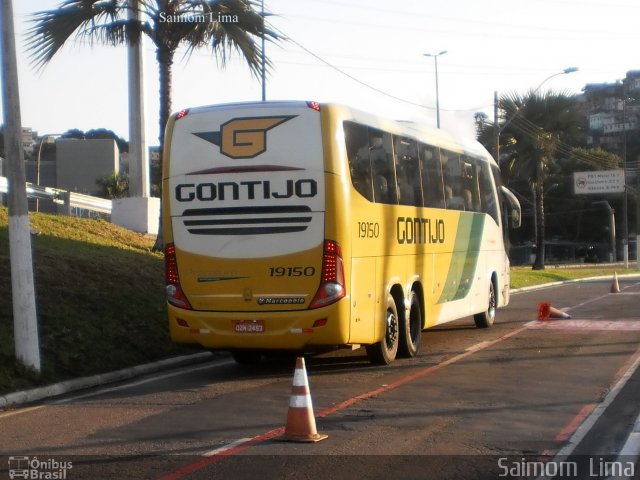 Empresa Gontijo de Transportes 19150 na cidade de Vitória, Espírito Santo, Brasil, por Saimom  Lima. ID da foto: 4175506.