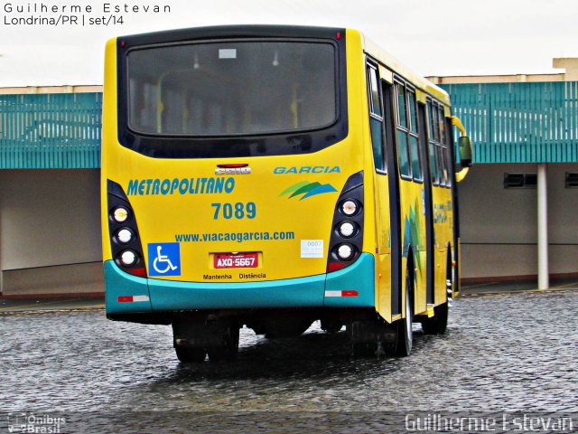 Viação Garcia 7089 na cidade de Londrina, Paraná, Brasil, por Guilherme Estevan. Número da foto: #4175577.