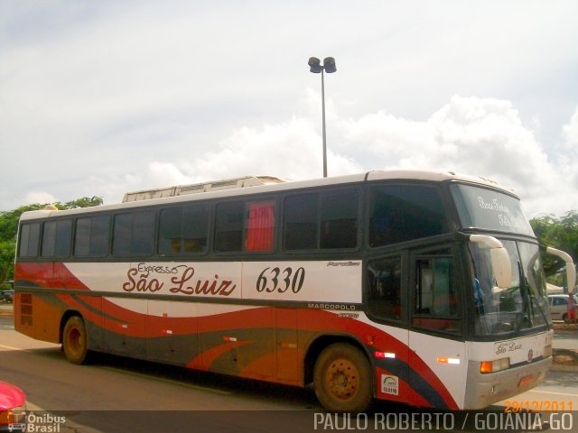 Expresso São Luiz 6330 na cidade de Goiânia, Goiás, Brasil, por Paulo Roberto de Morais Amorim. ID da foto: 4178792.