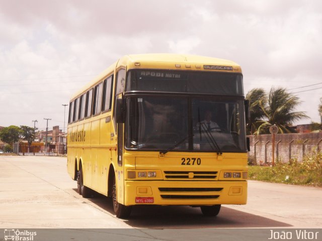 Viação Nordeste 2270 na cidade de Natal, Rio Grande do Norte, Brasil, por João Vítor. Número da foto: #4178114.
