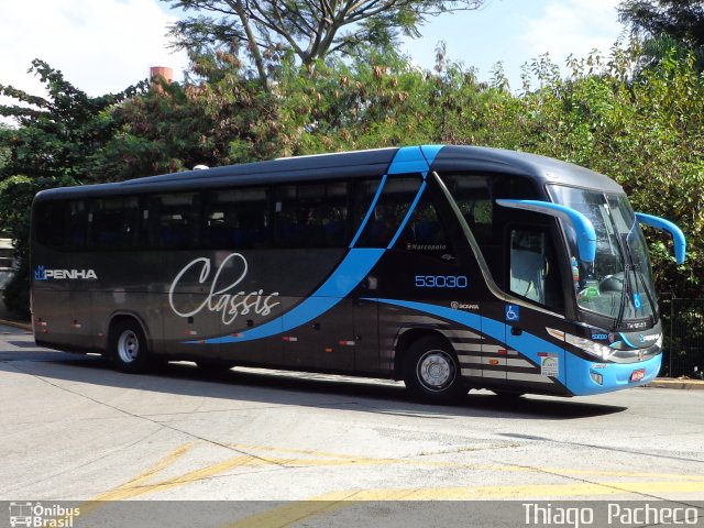 Empresa de Ônibus Nossa Senhora da Penha 53030 na cidade de São Paulo, São Paulo, Brasil, por Thiago  Pacheco. Número da foto: #4177529.