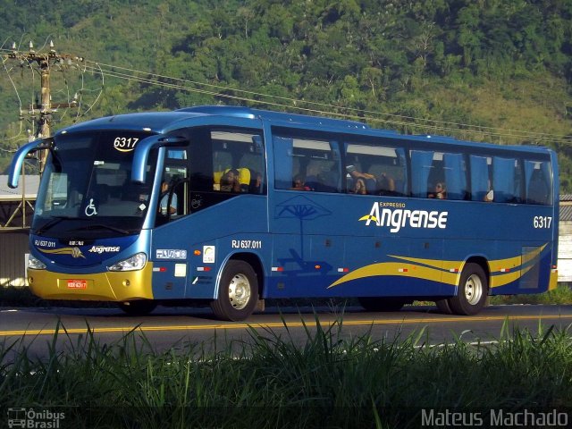 Expresso Angrense 6317 na cidade de Angra dos Reis, Rio de Janeiro, Brasil, por Mateus Machado. ID da foto: 4179120.