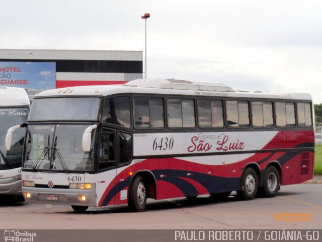 Expresso São Luiz 6430 na cidade de Goiânia, Goiás, Brasil, por Paulo Roberto de Morais Amorim. Número da foto: #4178820.