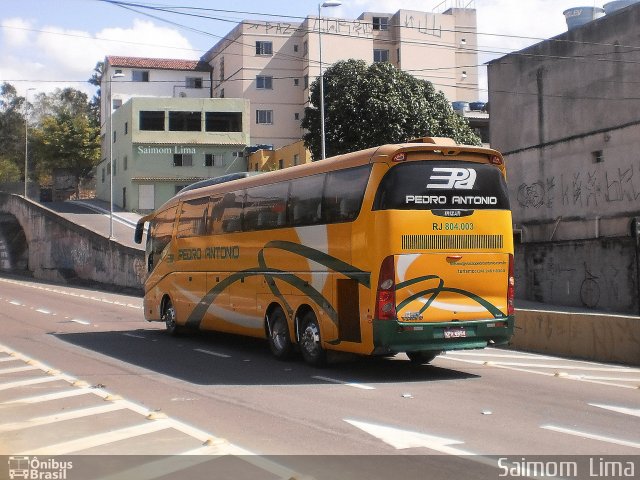 Empresa de Ônibus e Turismo Pedro Antônio RJ 804.003 na cidade de Vila Velha, Espírito Santo, Brasil, por Saimom  Lima. ID da foto: 4178999.