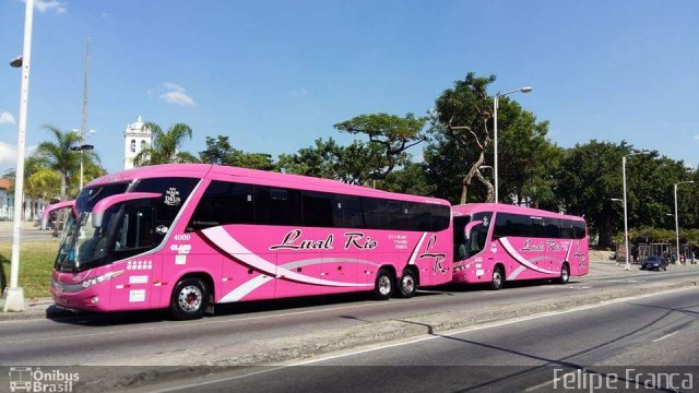 Lual Rio Turismo e Fretamento 4000  na cidade de Rio de Janeiro, Rio de Janeiro, Brasil, por Felipe França. ID da foto: 4177353.