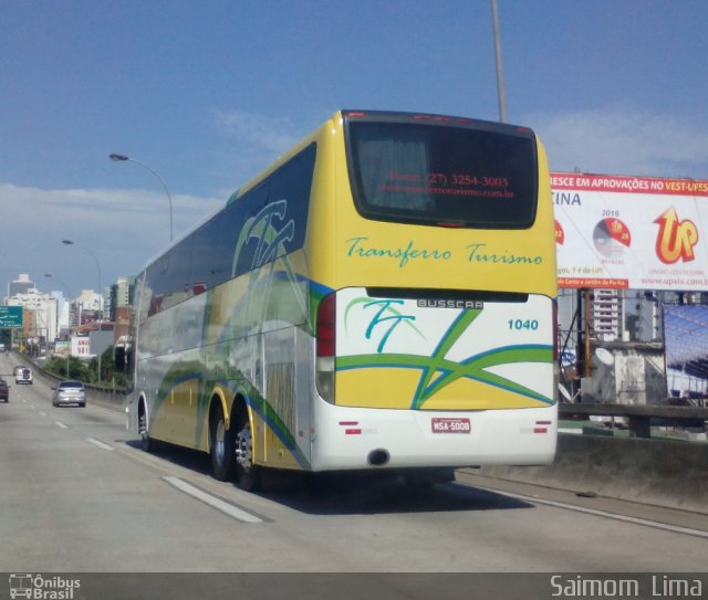 Transferro Turismo 1040 na cidade de Vila Velha, Espírito Santo, Brasil, por Saimom  Lima. ID da foto: 4177873.