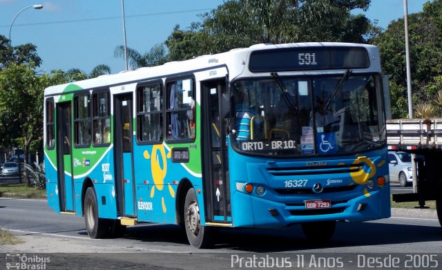 Viação Serrana 16327 na cidade de Serra, Espírito Santo, Brasil, por Cristiano Soares da Silva. Número da foto: #4177742.