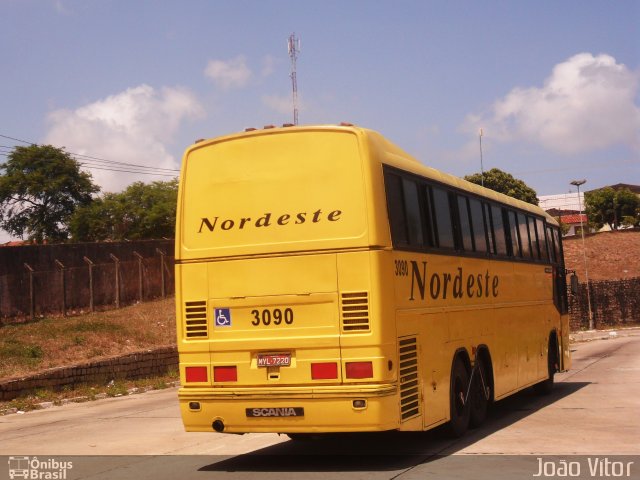 Viação Nordeste 3090 na cidade de Natal, Rio Grande do Norte, Brasil, por João Vítor. Número da foto: #4178119.