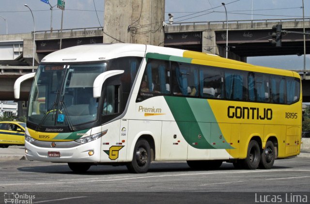 Empresa Gontijo de Transportes 18195 na cidade de Rio de Janeiro, Rio de Janeiro, Brasil, por Lucas Lima. Número da foto: #4179089.