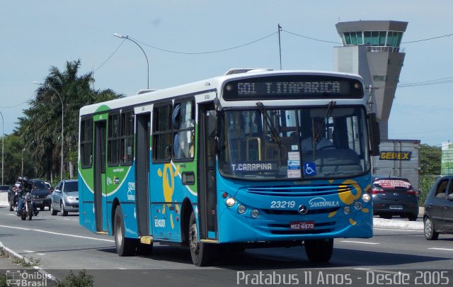 Expresso Santa Paula 23219 na cidade de Vitória, Espírito Santo, Brasil, por Cristiano Soares da Silva. ID da foto: 4177757.