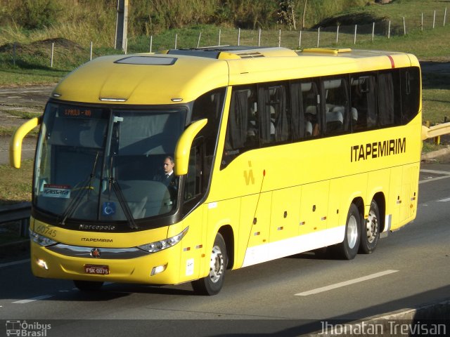 Viação Itapemirim 60745 na cidade de Lavrinhas, São Paulo, Brasil, por Jhonatan Diego da Silva Trevisan. Número da foto: #4178681.