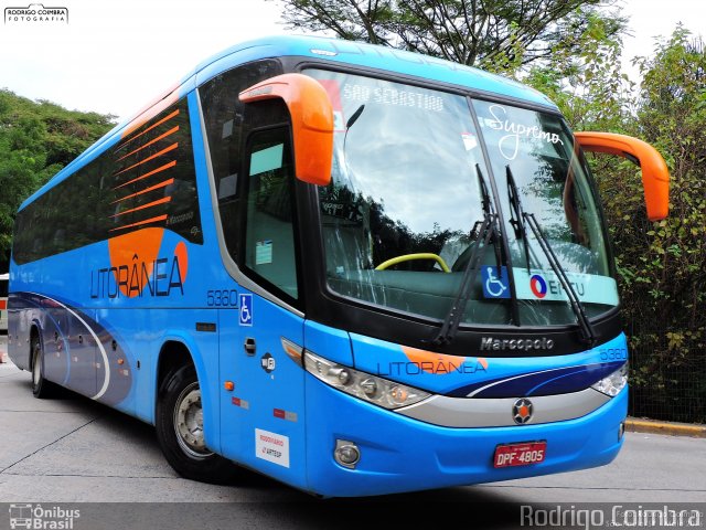 Litorânea Transportes Coletivos 5360 na cidade de São Paulo, São Paulo, Brasil, por Rodrigo Coimbra. Número da foto: #4229737.