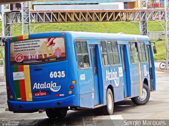 Viação Atalaia Transportes 6035 na cidade de Aracaju, Sergipe, Brasil, por Sergio Marques . Número da foto: #4228924.