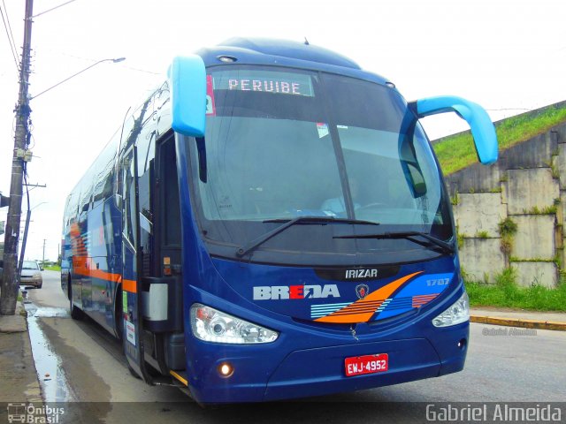 Breda Transportes e Serviços 1707 na cidade de Itanhaém, São Paulo, Brasil, por Gabriel Almeida. Número da foto: #4228055.