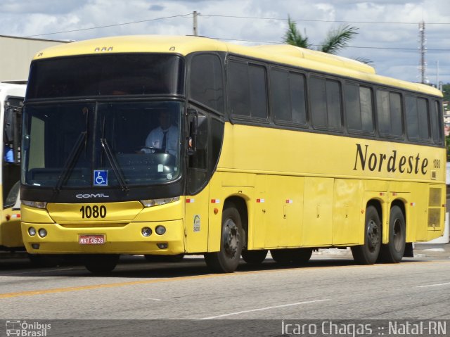 Viação Nordeste 1080 na cidade de Natal, Rio Grande do Norte, Brasil, por Ícaro Chagas. ID da foto: 4247791.