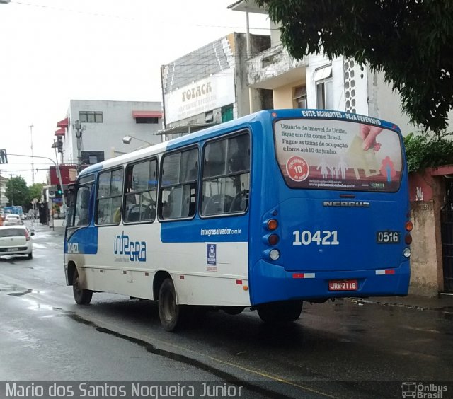 Concessionária Salvador Norte - CSN Transportes 10421 na cidade de Salvador, Bahia, Brasil, por Mario dos Santos Nogueira Junior. Número da foto: #4247354.