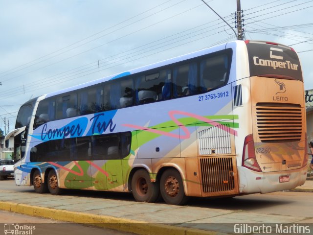 ComperTur Transportes Turísticos 12260 na cidade de Chapada dos Guimarães, Mato Grosso, Brasil, por Gilberto Martins. Número da foto: #4248838.