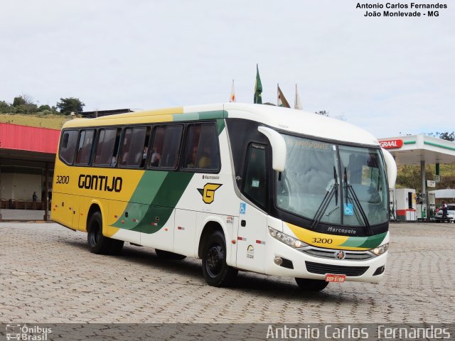 Empresa Gontijo de Transportes 3200 na cidade de João Monlevade, Minas Gerais, Brasil, por Antonio Carlos Fernandes. Número da foto: #4248038.