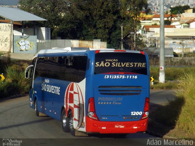 Viação São Silvestre 1200 na cidade de Belo Horizonte, Minas Gerais, Brasil, por Adão Raimundo Marcelino. ID da foto: 4250294.