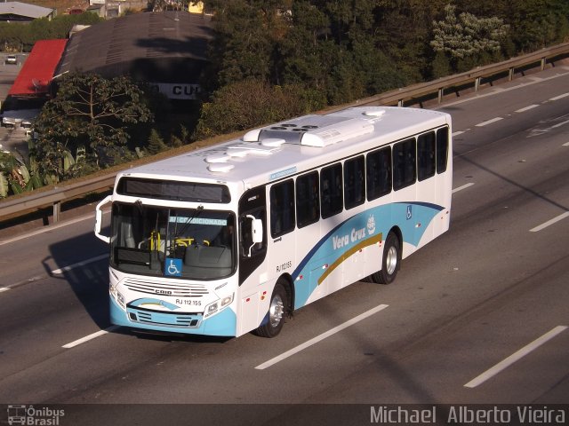 Auto Viação Vera Cruz - Belford Roxo RJ 112.155 na cidade de Barueri, São Paulo, Brasil, por Michael  Alberto Vieira. ID da foto: 4249601.