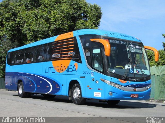 Litorânea Transportes Coletivos 5360 na cidade de São Paulo, São Paulo, Brasil, por Adivaldo Almeida. Número da foto: #4250066.