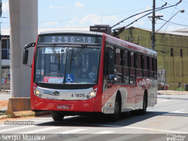 Himalaia Transportes > Ambiental Transportes Urbanos 4 1826 na cidade de São Paulo, São Paulo, Brasil, por Sergio Moreira Gomes da Silva. ID da foto: 4250906.