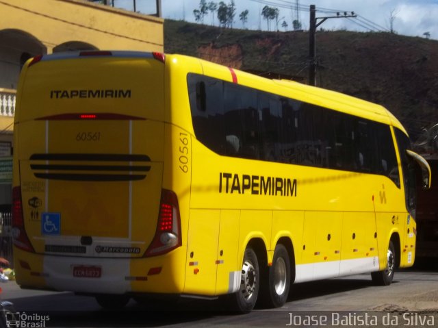 Viação Itapemirim 60561 na cidade de Timóteo, Minas Gerais, Brasil, por Joase Batista da Silva. Número da foto: #4250648.