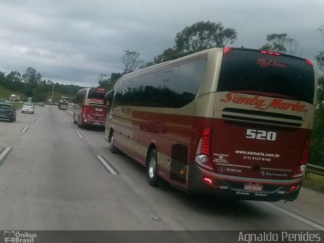 Santa Maria Fretamento e Turismo > Transportes Santa Maria(SP) 520 na cidade de Embu das Artes, São Paulo, Brasil, por Agnaldo Penides. Número da foto: #4249811.