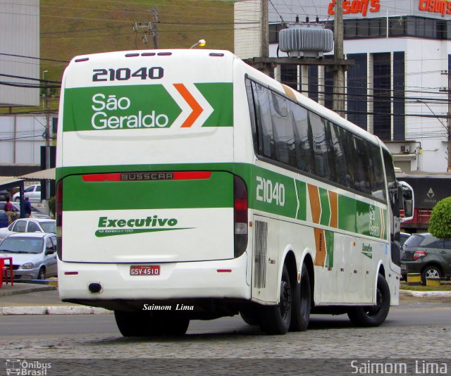 Cia. São Geraldo de Viação 21040 na cidade de Viana, Espírito Santo, Brasil, por Saimom  Lima. ID da foto: 4251823.