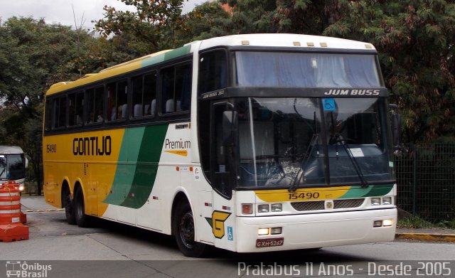 Empresa Gontijo de Transportes 15490 na cidade de São Paulo, São Paulo, Brasil, por Cristiano Soares da Silva. ID da foto: 4251659.