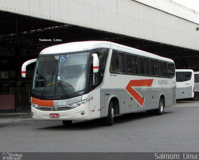 Viação Alvorada 838 na cidade de Vitória, Espírito Santo, Brasil, por Saimom  Lima. ID da foto: 4252979.