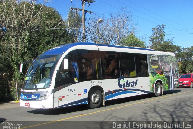 Citral Transporte e Turismo 3503 na cidade de Gramado, Rio Grande do Sul, Brasil, por Daniel Espindola Dorneles. Número da foto: #4253780.