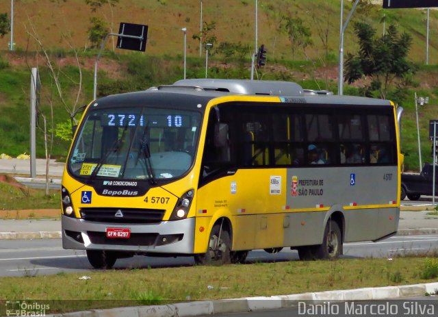 Allibus Transportes 4 5707 na cidade de São Paulo, São Paulo, Brasil, por Danilo Marcelo Silva. Número da foto: #4256134.