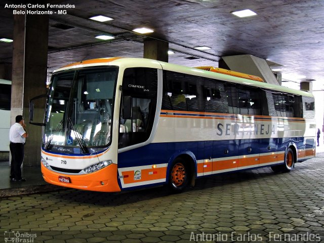 Viação Sertaneja 710  na cidade de Belo Horizonte, Minas Gerais, Brasil, por Antonio Carlos Fernandes. Número da foto: #4255737.