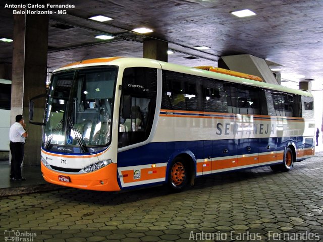 Viação Sertaneja 710  na cidade de Belo Horizonte, Minas Gerais, Brasil, por Antonio Carlos Fernandes. ID da foto: 4255737.