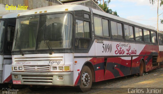 Expresso São Luiz 5090 na cidade de Goiânia, Goiás, Brasil, por Carlos Júnior. ID da foto: 4256017.