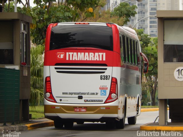 Expresso Itamarati 6387 na cidade de São Paulo, São Paulo, Brasil, por Gilberto Martins. ID da foto: 4256311.