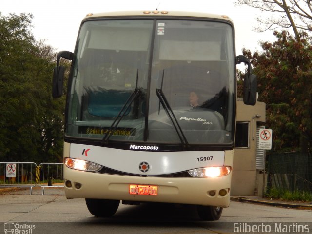 Kaissara - Viação Caiçara 15907 na cidade de São Paulo, São Paulo, Brasil, por Gilberto Martins. ID da foto: 4259008.