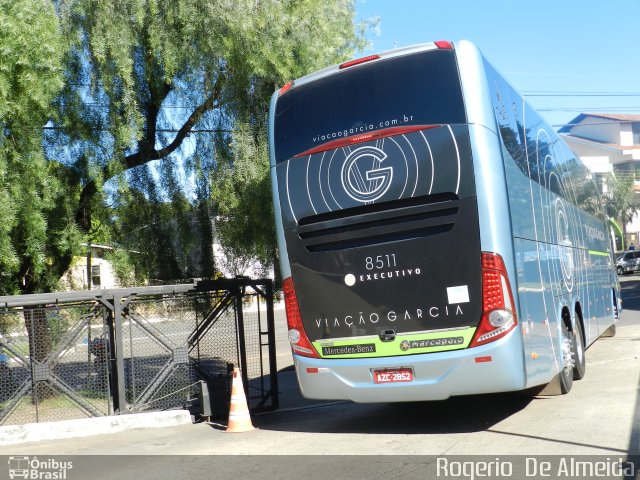 Viação Garcia 8511 na cidade de Maringá, Paraná, Brasil, por Rogerio  Almeida. Número da foto: #4257659.