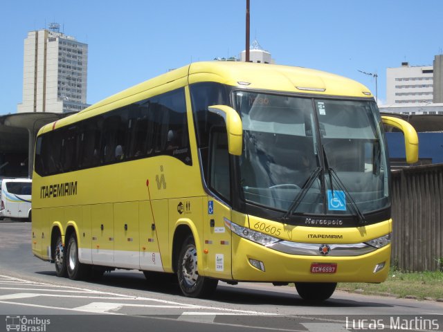 Viação Itapemirim 60605 na cidade de Porto Alegre, Rio Grande do Sul, Brasil, por Lucas Martins. ID da foto: 4259374.