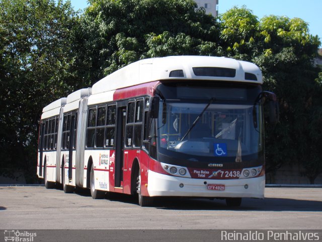 Viação Campo Belo 7 2438 na cidade de São Paulo, São Paulo, Brasil, por Reinaldo Penha. Número da foto: #4260397.