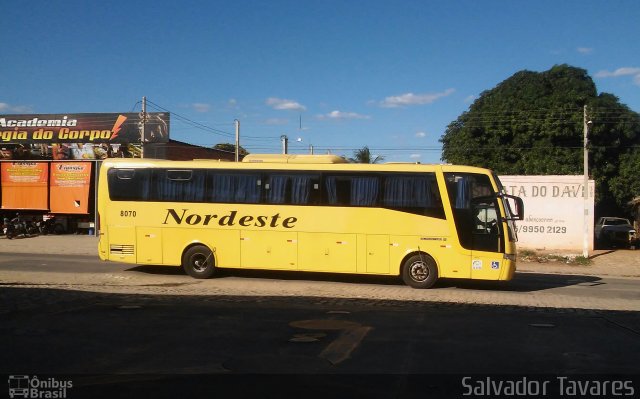 Viação Nordeste 8070 na cidade de Assu, Rio Grande do Norte, Brasil, por Salvador Tavares. ID da foto: 4261142.