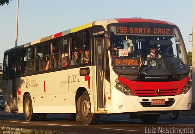 Transportes Barra D13212 na cidade de Rio de Janeiro, Rio de Janeiro, Brasil, por Luiz Felipe  de Mendonça Nascimento. ID da foto: 4260532.