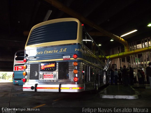 Viação Cometa 7455 na cidade de São Paulo, São Paulo, Brasil, por Felipe Navas Geraldo Moura . Número da foto: #4259769.