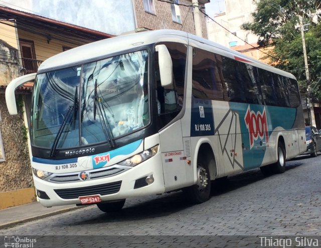 Auto Viação 1001 RJ 108.305 na cidade de Nova Friburgo, Rio de Janeiro, Brasil, por Thiago Silva. ID da foto: 4261172.