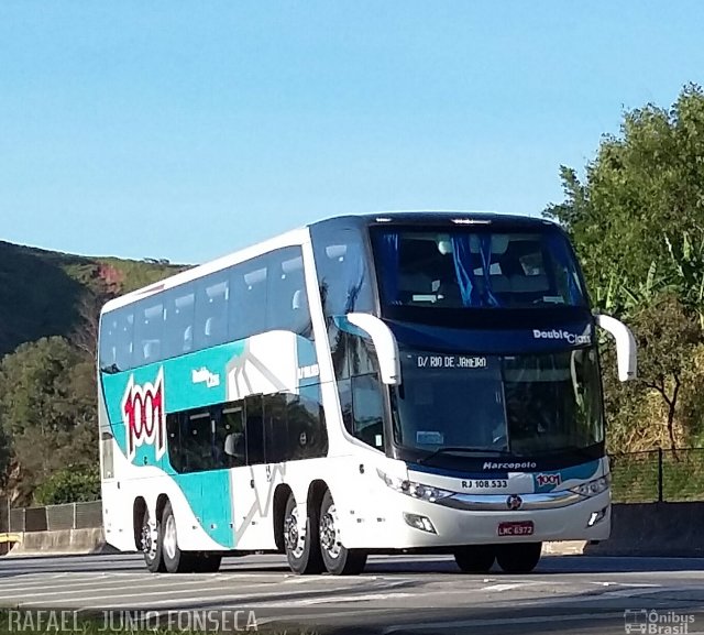 Auto Viação 1001 RJ 108.533 na cidade de Aparecida, São Paulo, Brasil, por RAFAEL  JUNIO FONSECA. Número da foto: #4263226.