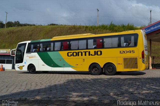 Empresa Gontijo de Transportes 12045 na cidade de João Monlevade, Minas Gerais, Brasil, por Rodrigo Matheus. ID da foto: 4262825.