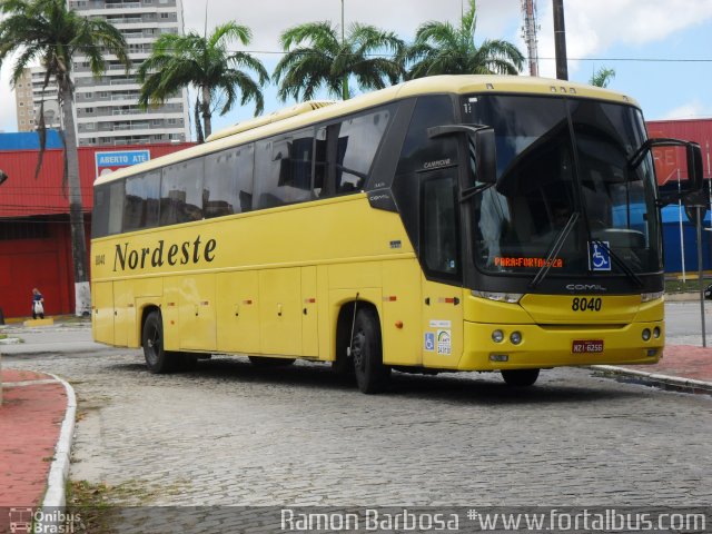 Viação Nordeste 8040 na cidade de Fortaleza, Ceará, Brasil, por Ramon Barbosa do Nascimento. ID da foto: 4262679.